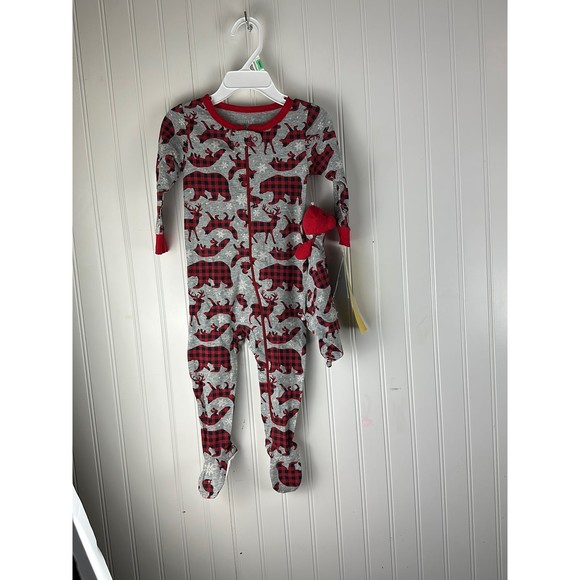 Max & Olivia Mini 2pc Set Boys Holiday Pjs - Picture 1 of 3